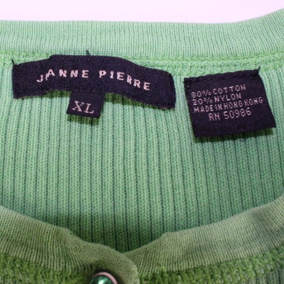 Green Mid-Button Crewneck - Picture 5 of 6